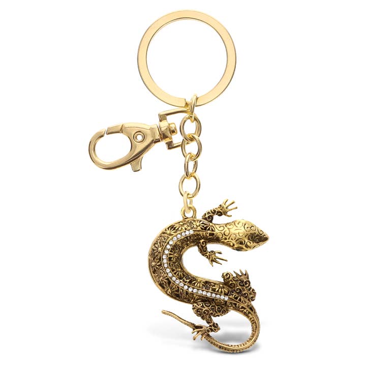 Gold Sparkling Charms - Gecko for wholesale by Cota Global