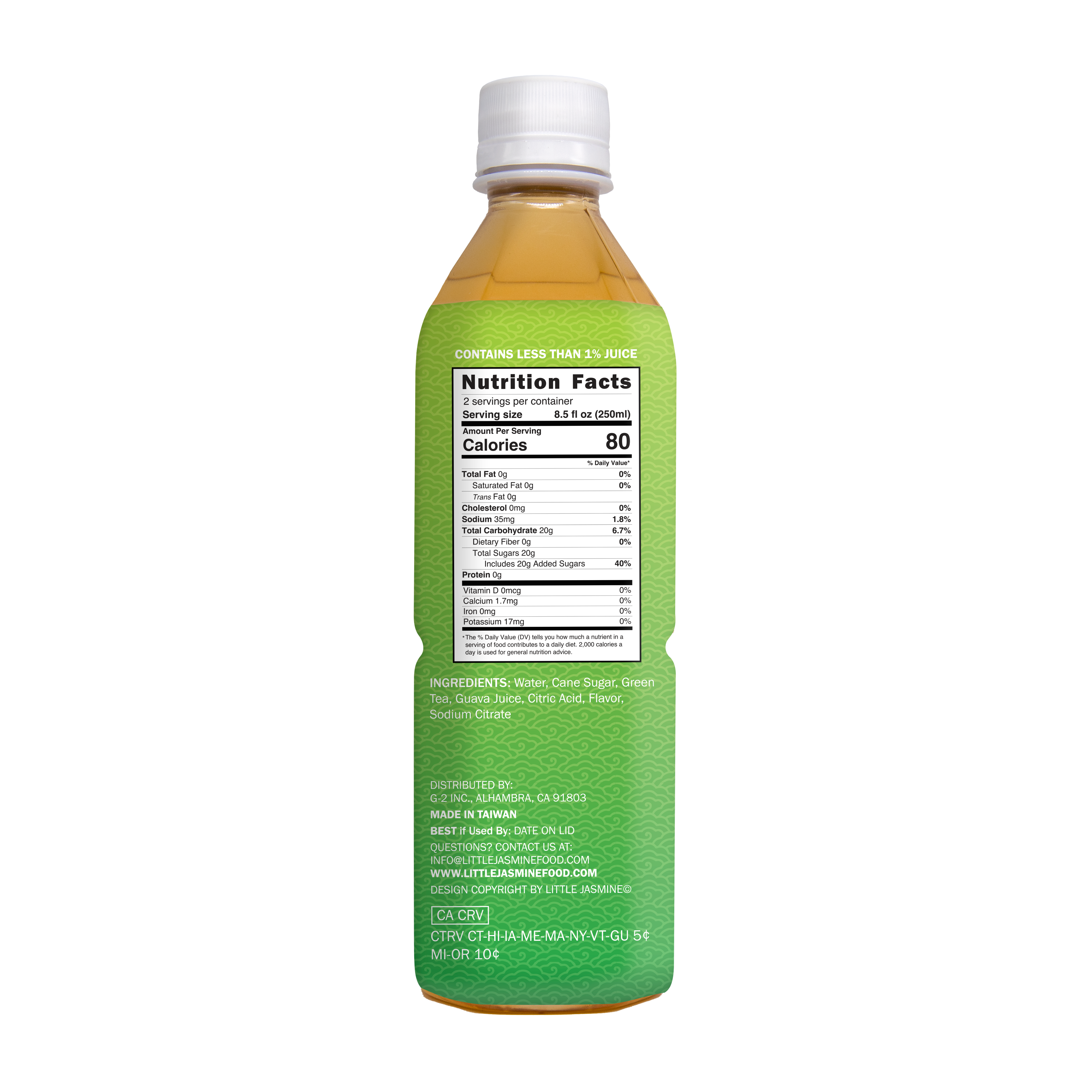 Arroyo Kitchen by Little Jasmine - Wholesale Iced Tea - Guava Green Tea - 16.9 fl oz - Fruit Tea RTD Beverage4