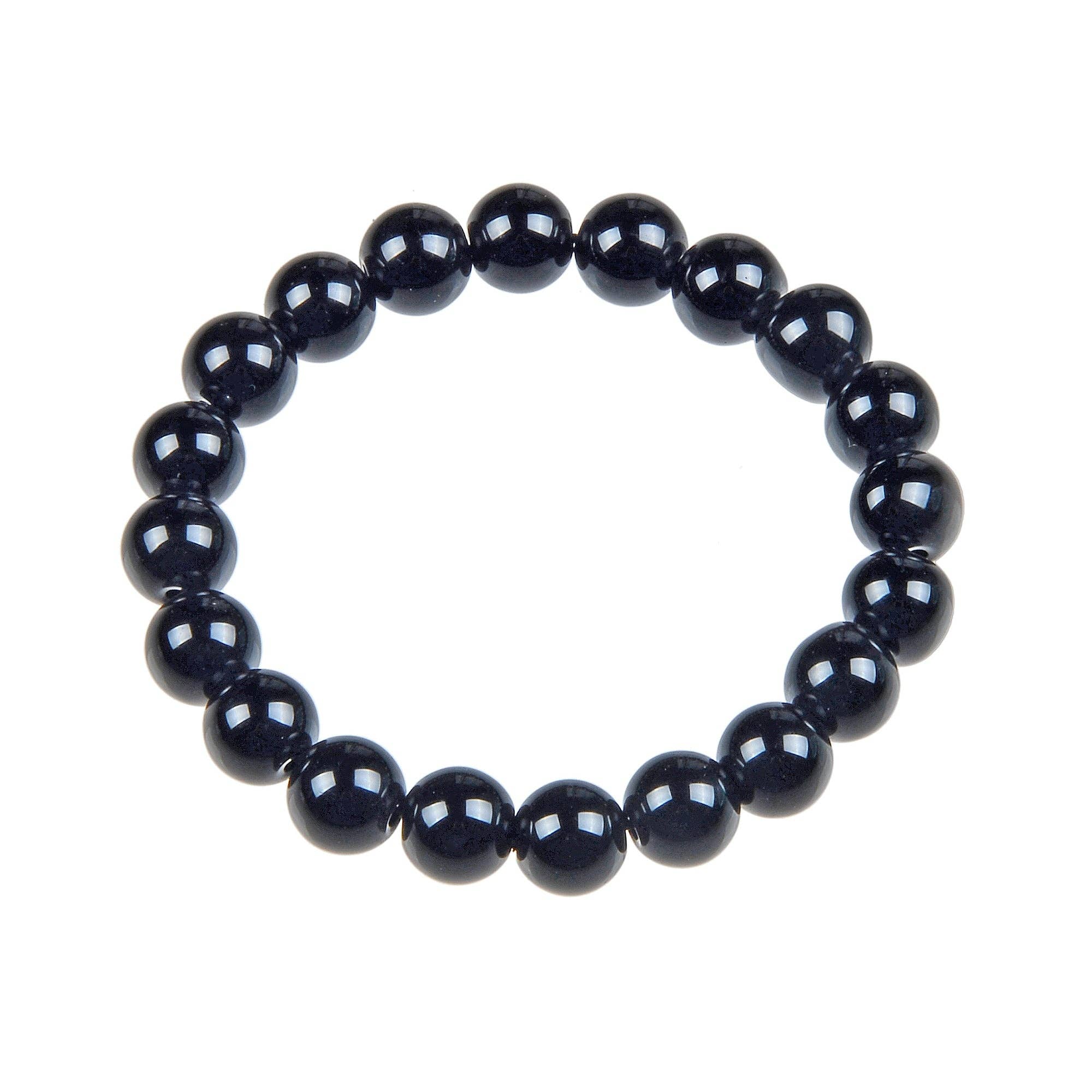 Ole – wholesale Pärlarmband – Svart onyxsten stretcharmband B1875-4MM2