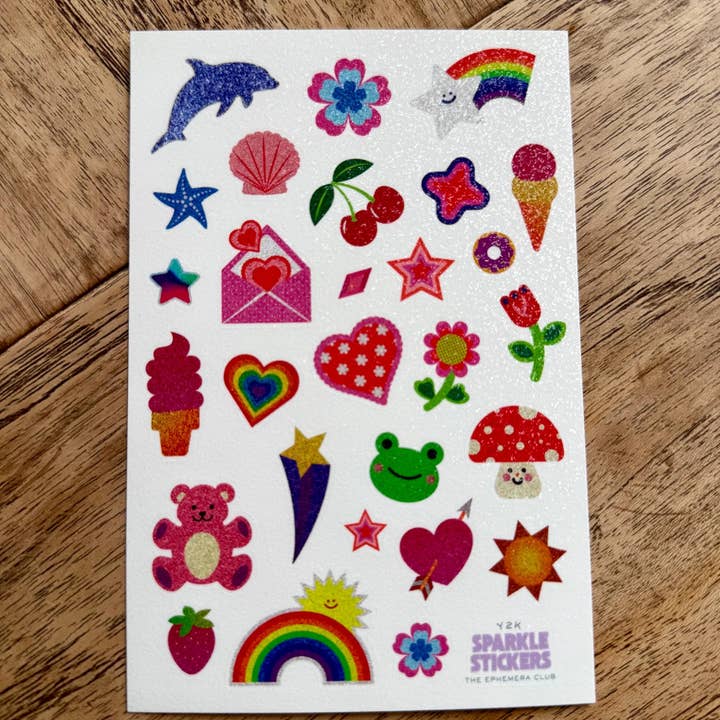 The Ephemera Club - Wholesale Sticker - Glitter Y2K Retro Stickers for Scrapbooking & Journaling1
