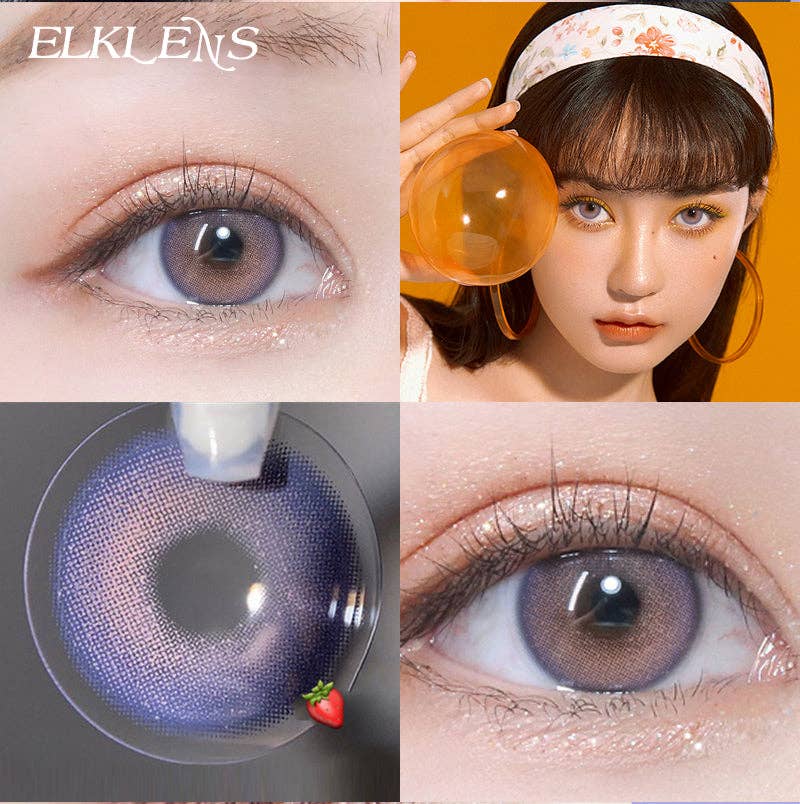 ELKLENS - Wholesale Contact Lenses - ELKLENS Moonlight Purple Prescription Colored Contact Lenses3