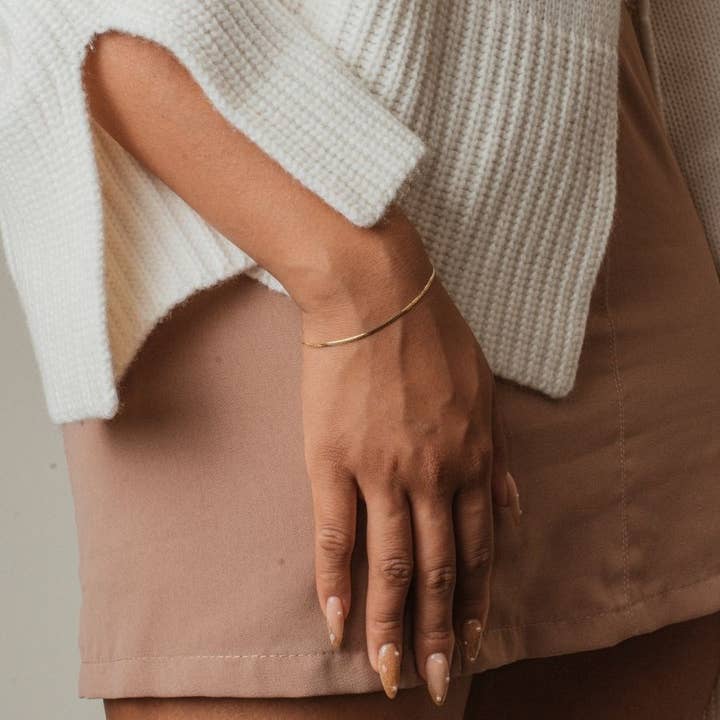 Minimal Silk Chain Bracelet for wholesale by Kolohe