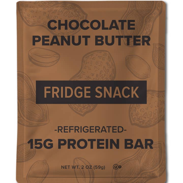 FRIDGE SNACK - Wholesale Snack bar - CHOCOLATE PEANUT BUTTER (8 Bar Pack)