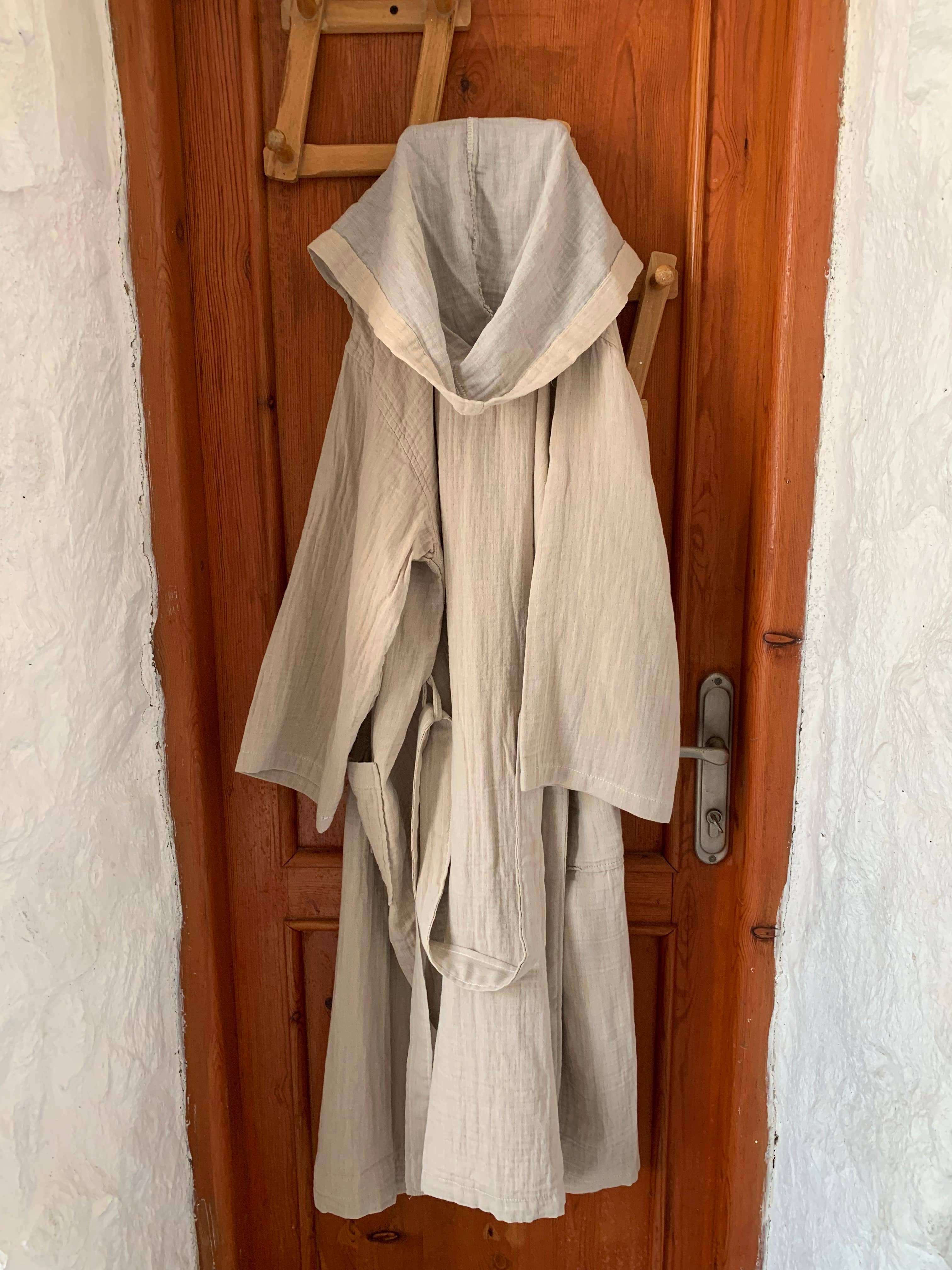 loom.ist – Robe - Mulher por atacado – Robe com Capuz de Musselina5