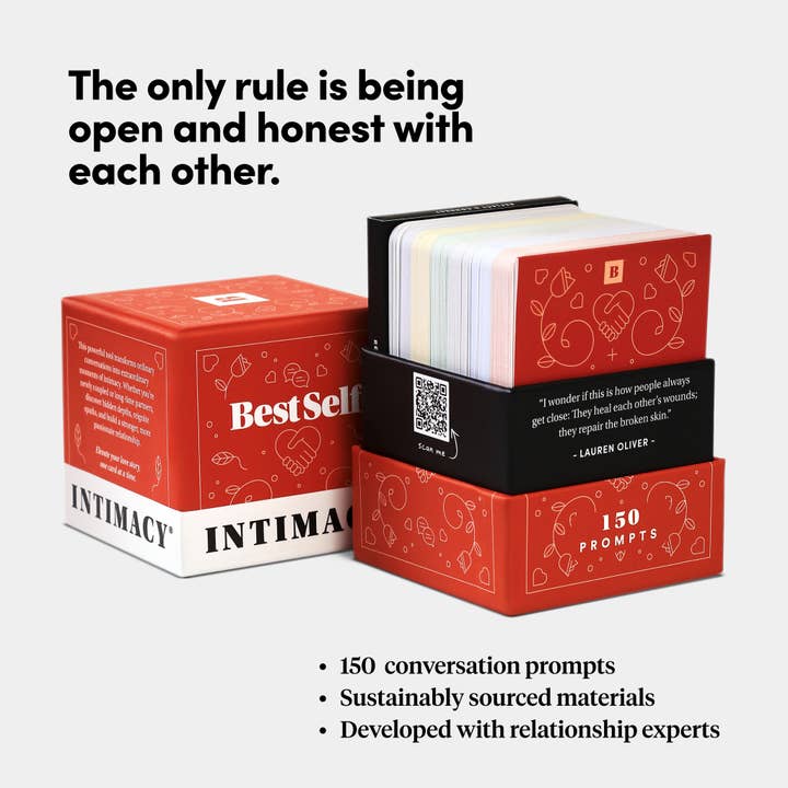 BestSelf Co. - Wholesale Card Game - Intimacy Deck – 170 Romantic Couples' Connection Cards2