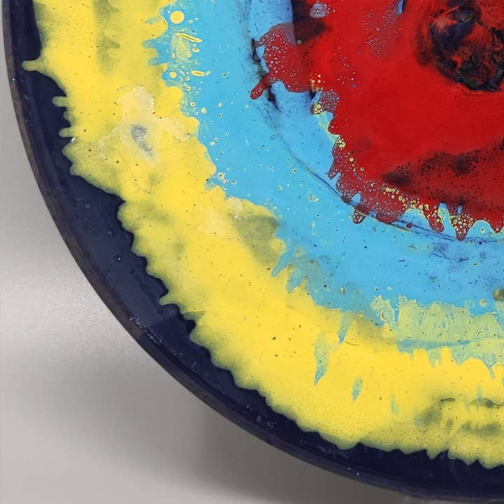 MadInteriorArt – Engroshandel Pyntetallerken/skål – 1970'erne Gorgeous Dekorative Plated eller Centerpiece af Frumento7