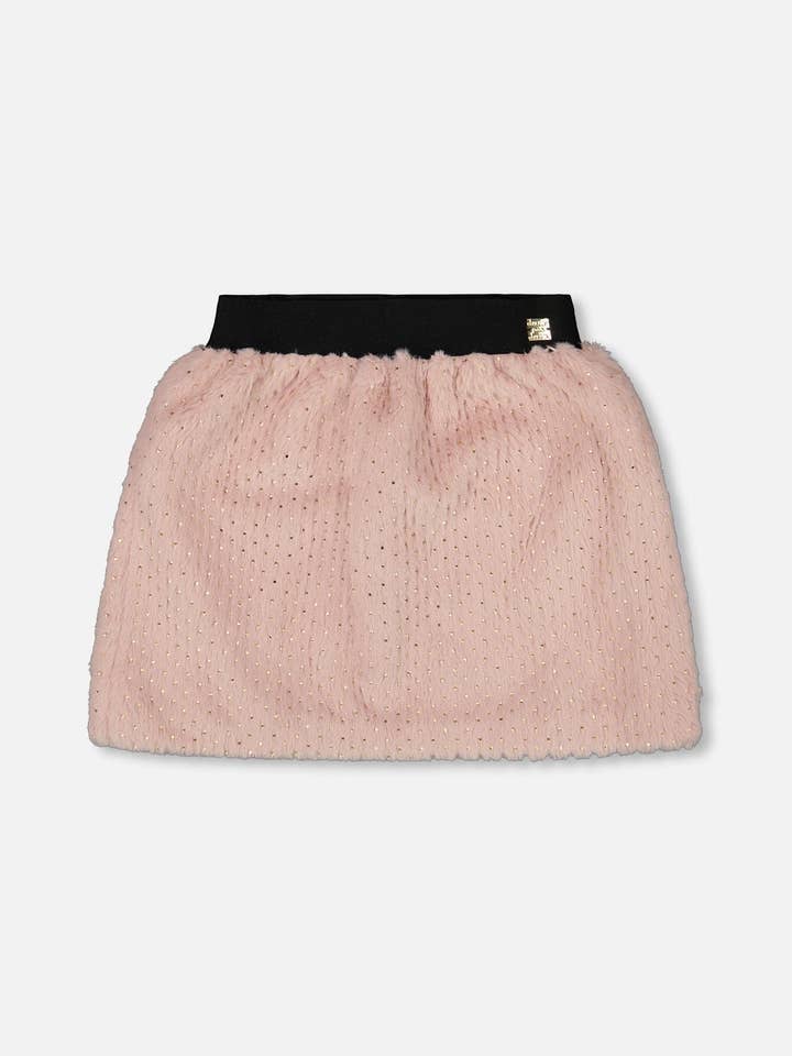 Fake Fur Skirt Pink for wholesale by Deux par Deux