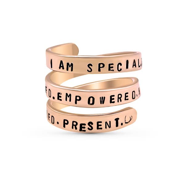 Camilla Limón - Wholesale Band/Stacked Ring - Affirmation Wrap-Around Ring3