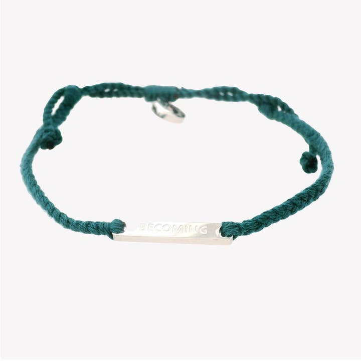 Rizen Jewelry - Wholesale Woven/Braided Bracelet - Becoming Azure Blue Braided Cord Bracelet1