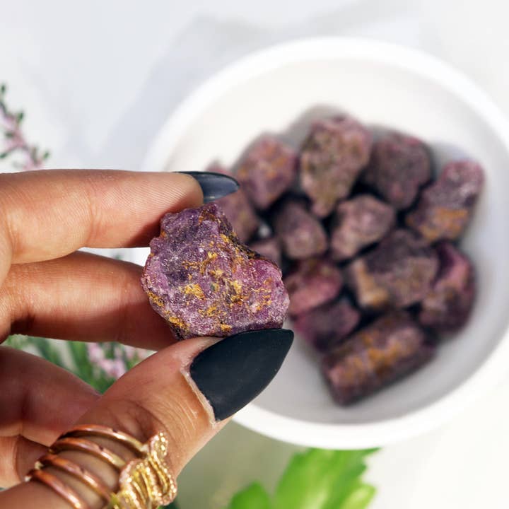 Natures Artifacts Inc – wholesale Spiritual stone/crystal – 1/4 lb Gem Ruby Raw Chips - Ruby Crystal