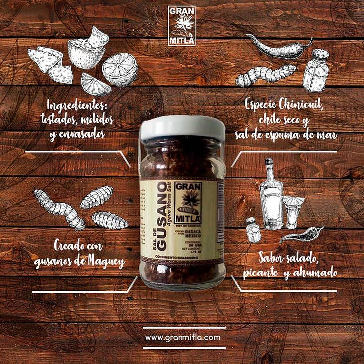 MEXA Brands LLC – wholesale Salt – Sal de Gusano (Agave Worm Salt, 100% Chinicuil) 50 gram case6