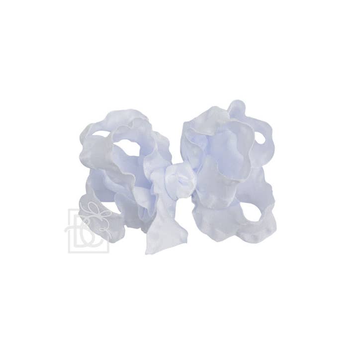 Beyond Creations, LLC - Wholesale Hair Bow - Kids - DOUBLE RUFFLE BOW ON CLIP8