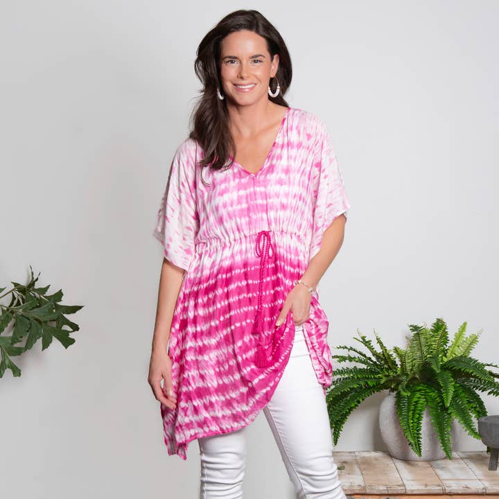 Elsie & Zoey - Wholesale Swim Cover Up - Women's - Swimsuit Cover Up Ayah One Size Ocean Tie Dye4