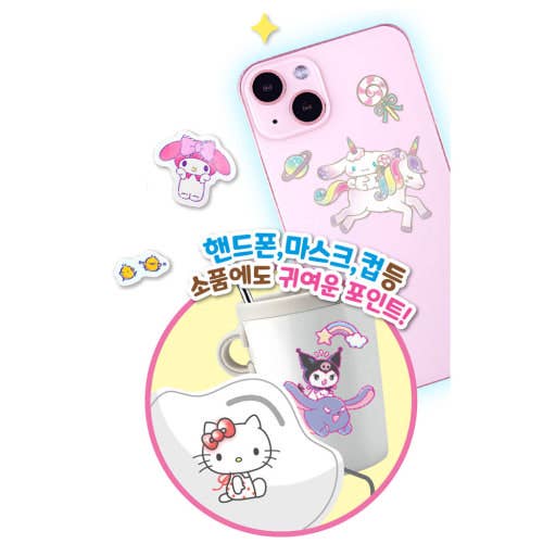 K-Wonderland - Wholesale Sticker - Sanrio Die-Cut Tattoo Stickers – Assorted Characters9