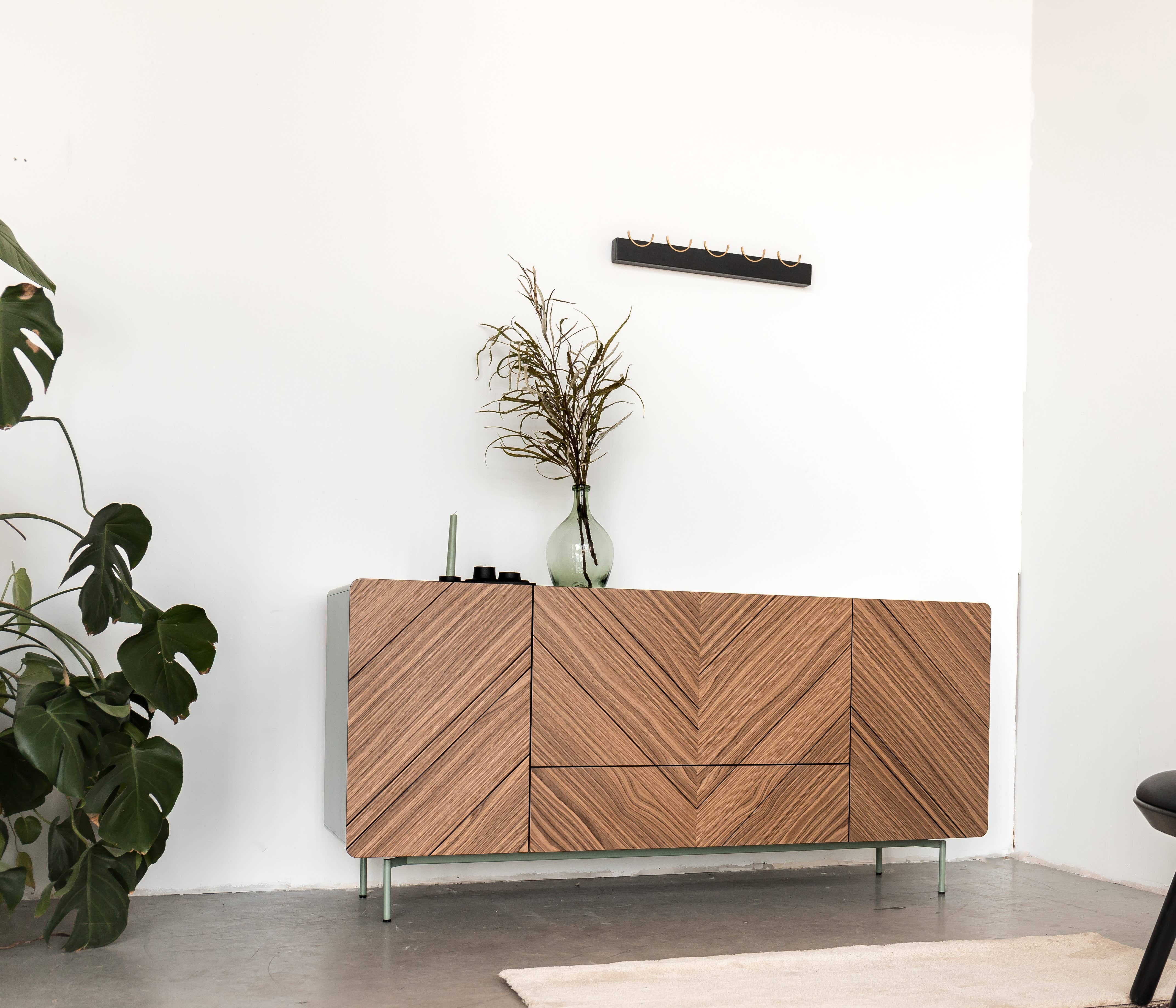 NAMUOS - Wholesale Coat Rack - Black wall coat rack with metal hooks DEER5