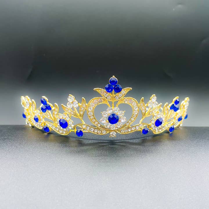 Diademi in cristallo con strass Crown Quinceañera Bridal Wedding12 per la vendita all'ingrosso da parte di Elegant World Corporation
