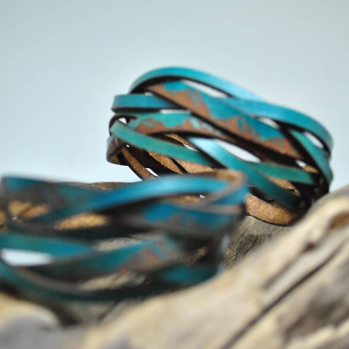 Ladies - Double Braid Bracelet for wholesale by Sandpoint Laser Works