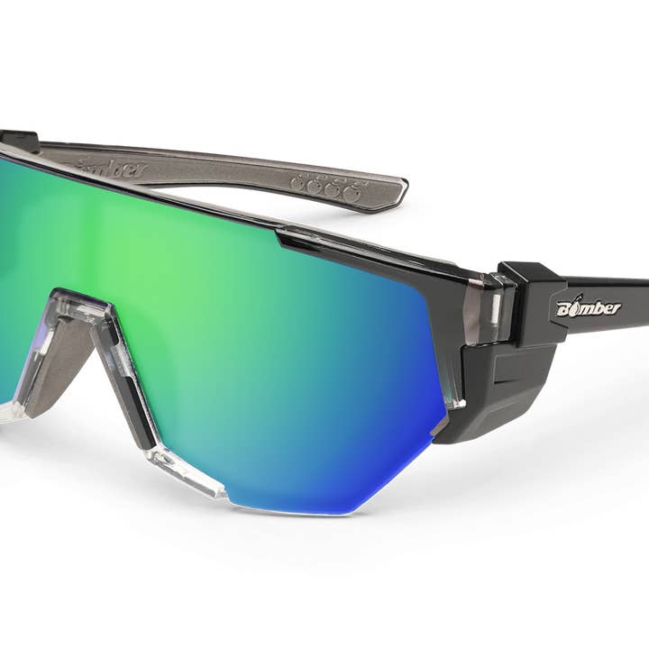 Jager Bomb Safety - Cristal Polarizado Espelhado Verde por atacado de Under The Sun Originals / Bomber Eyewear