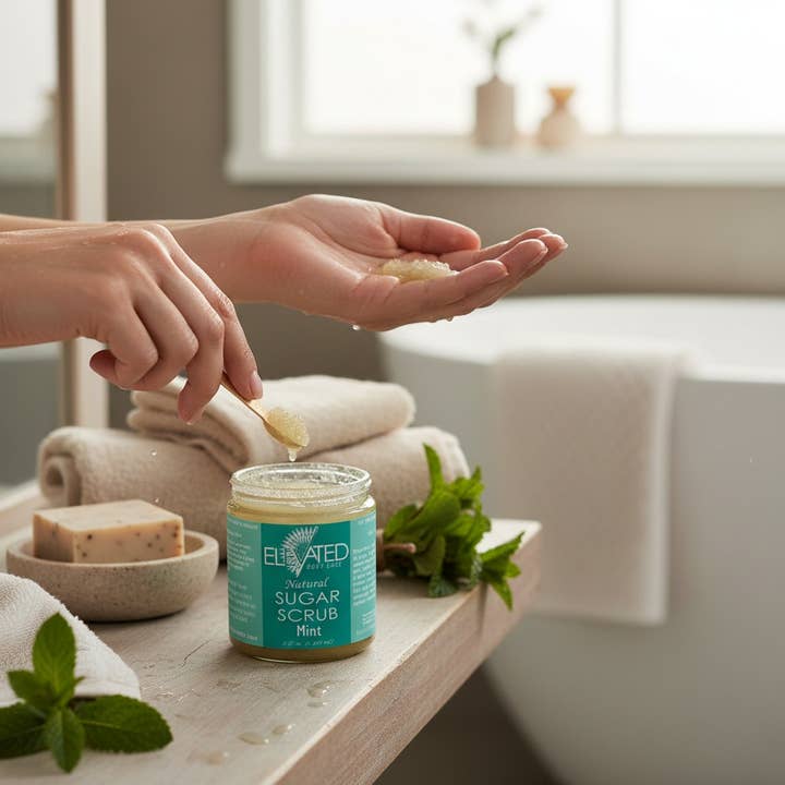 Taylor's Naturals - Vente Gommage/exfoliant pour le corps - ELEVATED - SUGAR SCRUB - Pot en verre - Pure et naturelle !7