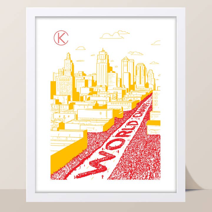 Impression du défilé des champions du monde de Kansas City pour la vente par Bozz Prints