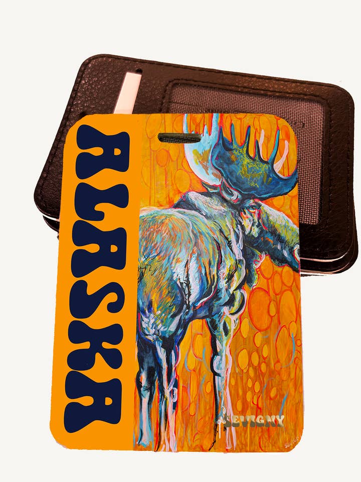 SUMMER MOOSE 2019 Luggage Tag for wholesale by Sevigny Studio