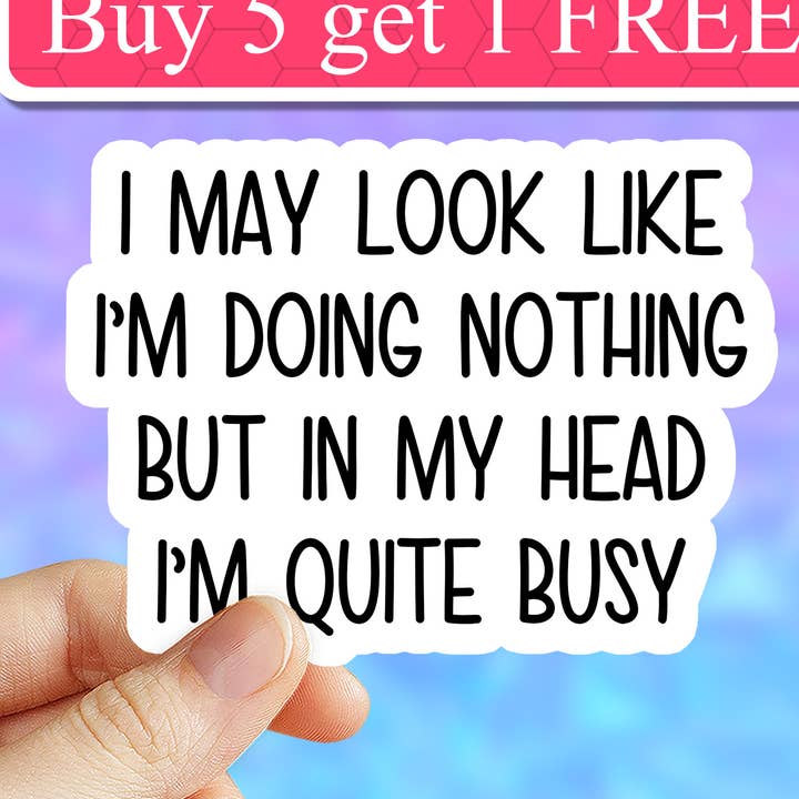 Funny adhd sticker, laptop sticker, funny stickers, vinyl for wholesale by Neya Sticker Shop