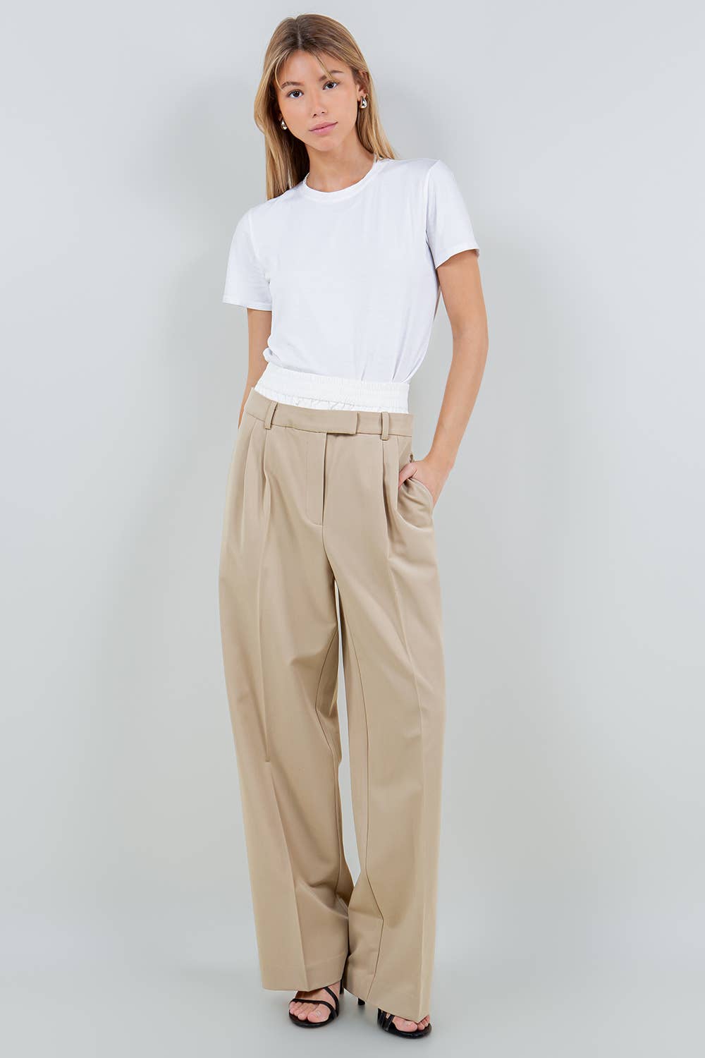 Whiteroom+Cactus - Wholesale Broek - Dames - DUBBELLAAGSE BROEK0