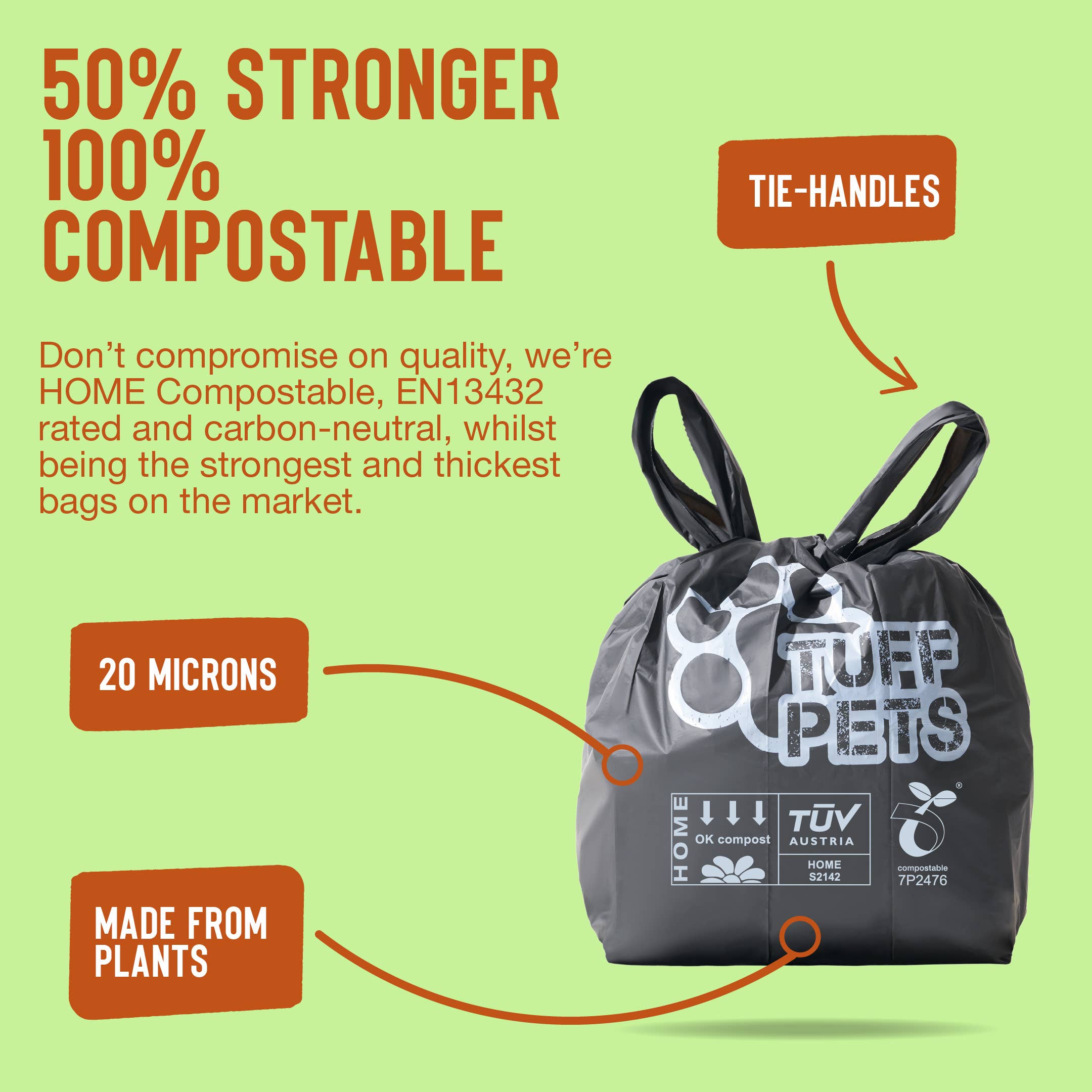 Tuff Pets – wholesale Pet poo bag – Compostable Heavy Duty Dog Poop Bags5
