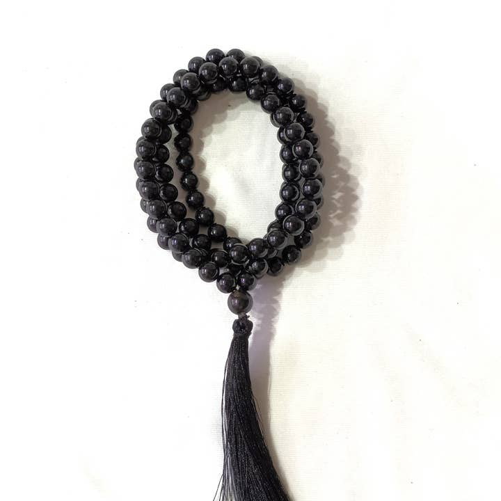 Soothing Crystals - Wholesale Prayer Beads Necklace - Gemstone Mala | Black Tourmaline | 108 Prayer Beads Jap Mala2