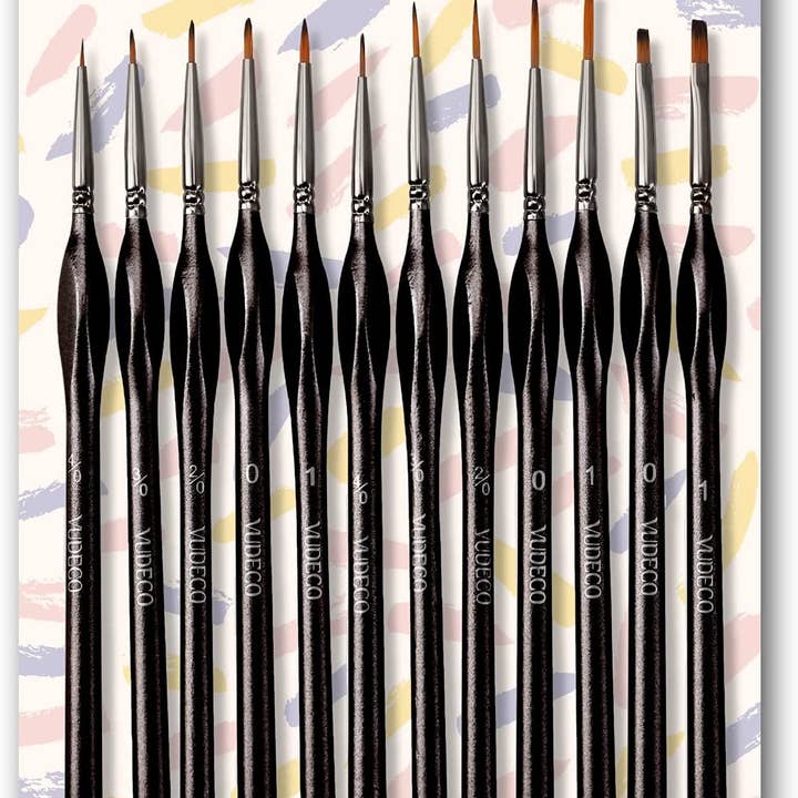 Miniature Painting Brushes Miniature Fine Detail Paint Brush for wholesale by VUDECO