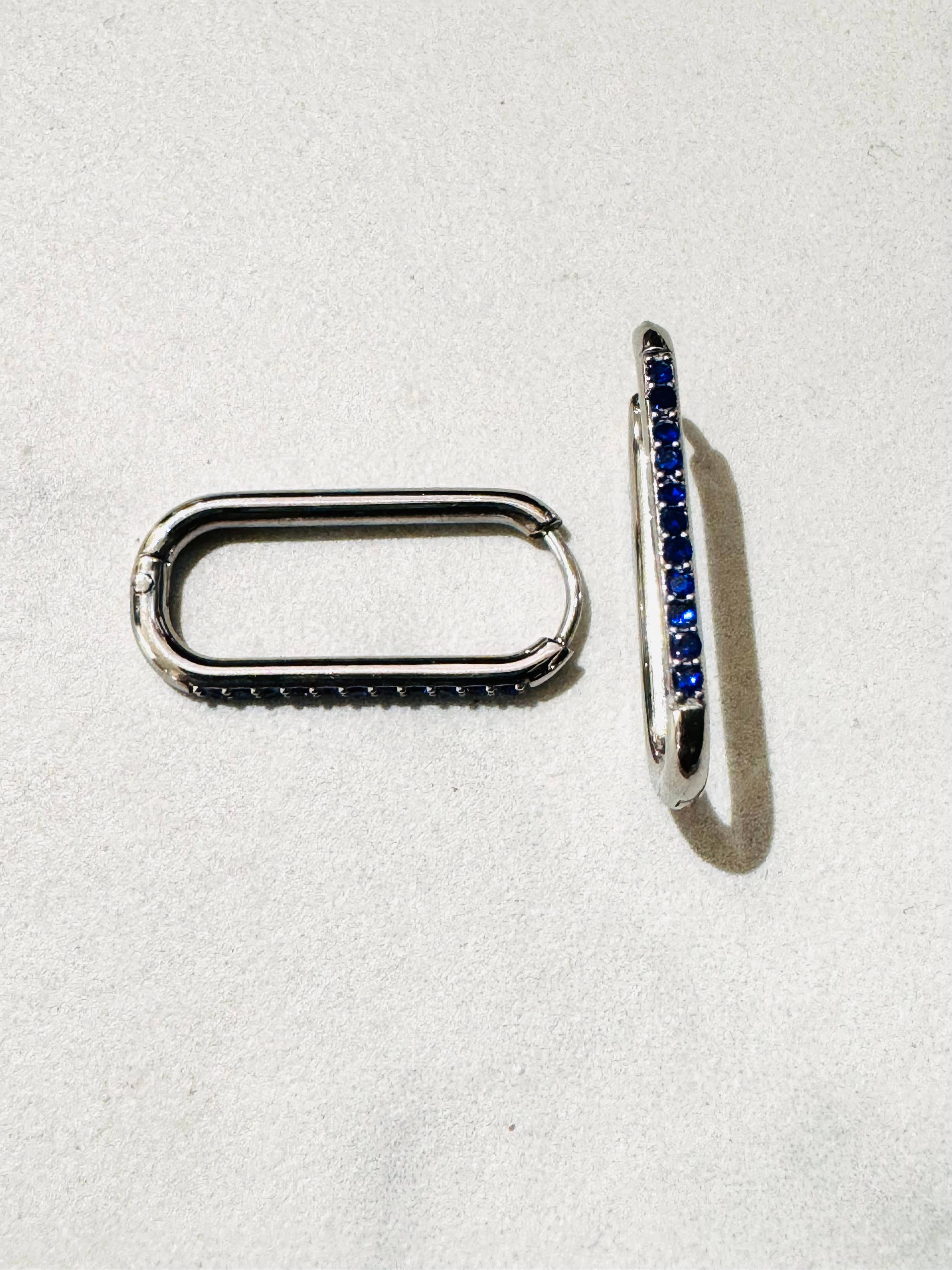 Cassette Barcelona - Wholesale Hoop Earrings - Arlo Stainless Steel Rectangular Earrings 14