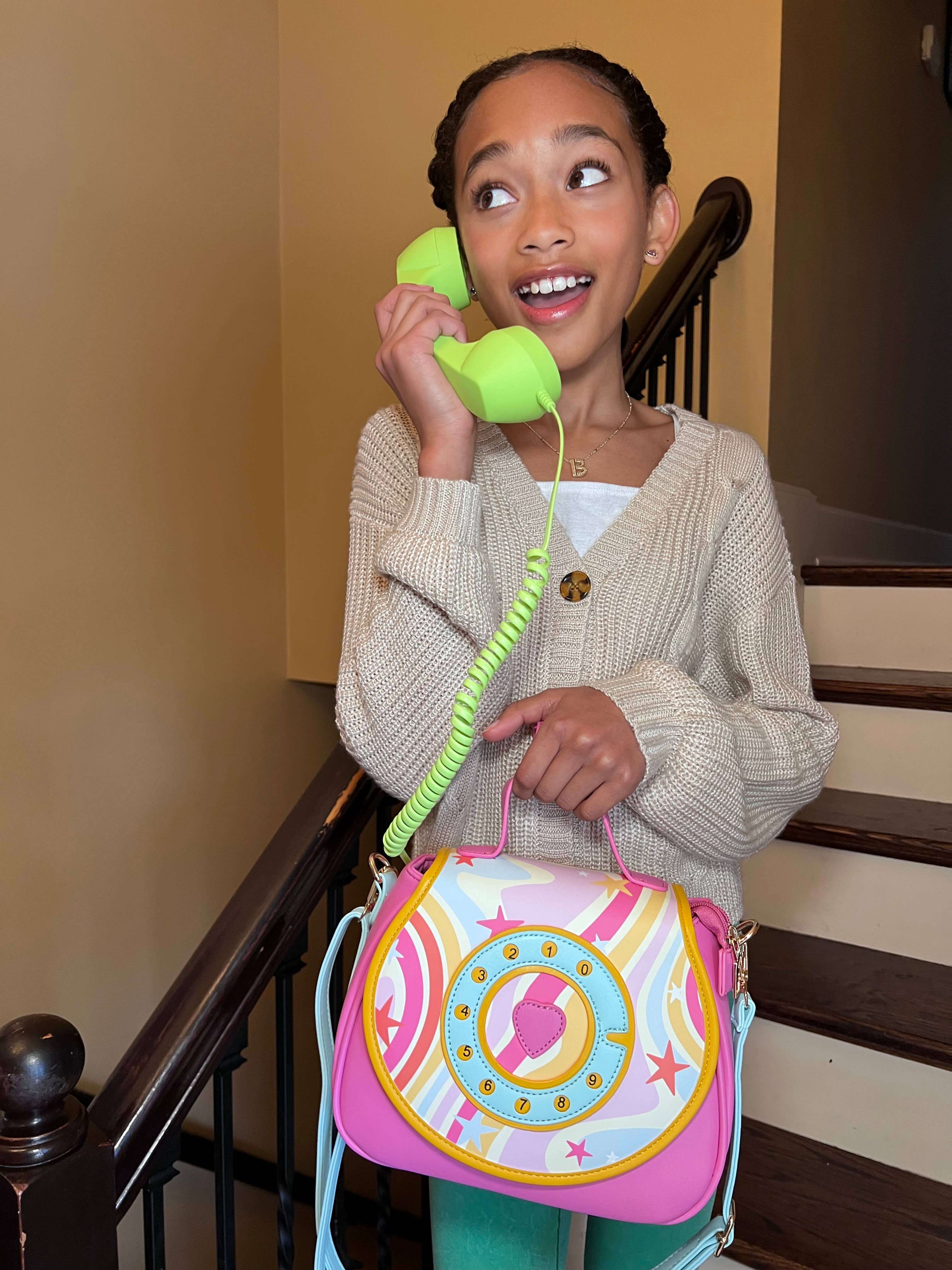 Bewaltz - Wholesale Crossbody Bag - Women's - Ring Ring Phone Convertible Handbag - Retro Vibes3