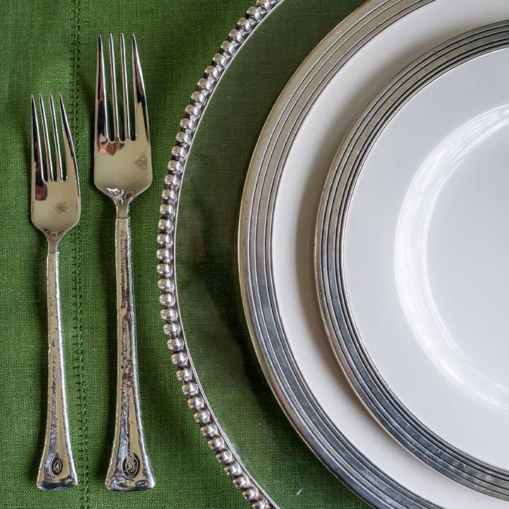 Arte Italica & Crown Linen Designs - Wholesale Salad Plate - Tuscan Salad/Dessert Plate4