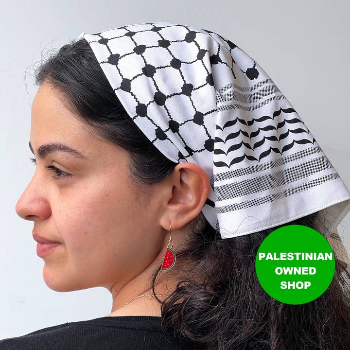 Stitch4pali - Wholesale Bandana - Women's - 100% Cotton Kuffiyah Bandana Palestinian Kuffiyeh design 6