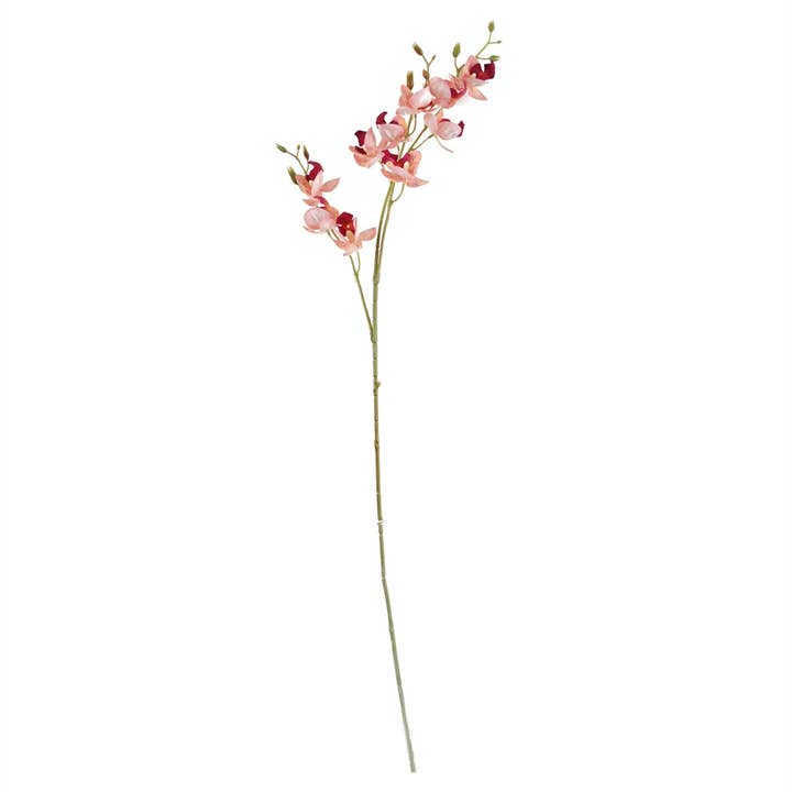Leaf Design UK LTD - Wholesale Artificial Flowers - Pack 6x Artificial Flowers Pink Mini Orchid Stem 80cm4