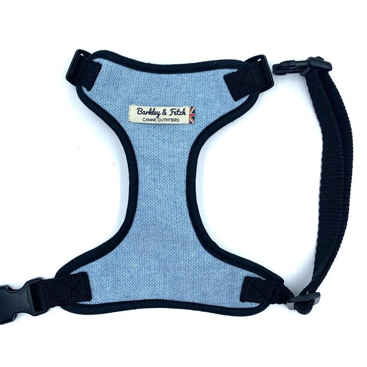 Arnés para perro azul pálido de espiga para venta al por mayor de Barkley and Fetch