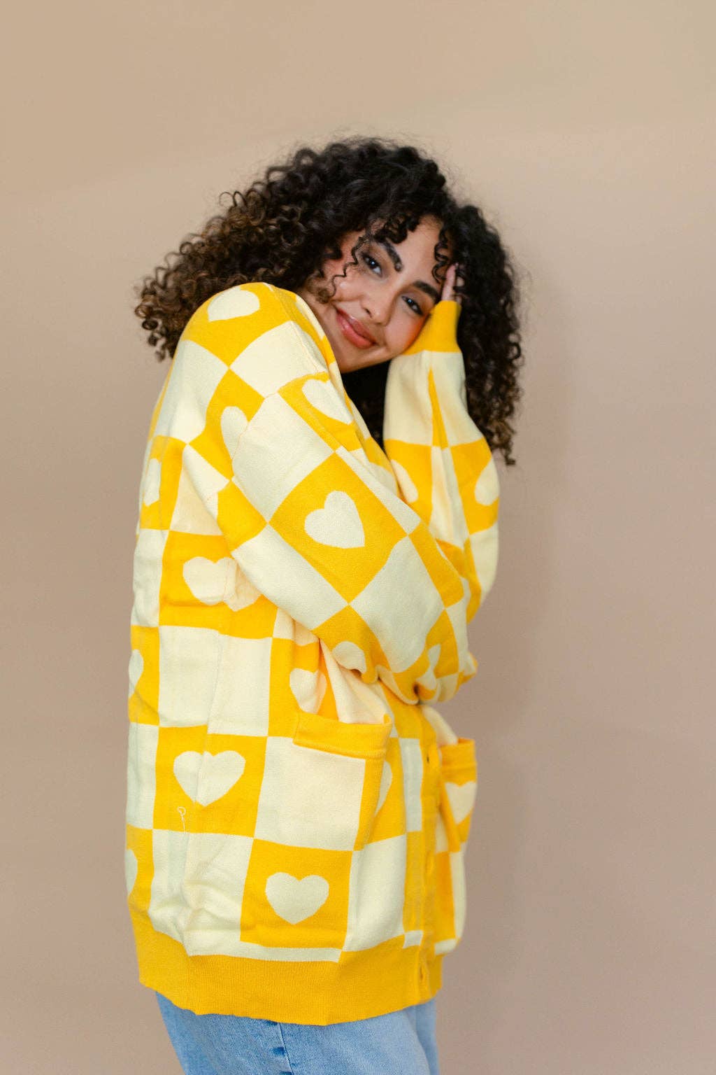 Taby Originals - Wholesale Cardigan - Women's - TABY ORIGINAL: Radical Self Love Cardigan In YELLOW*** Sizes XS-5X!***1