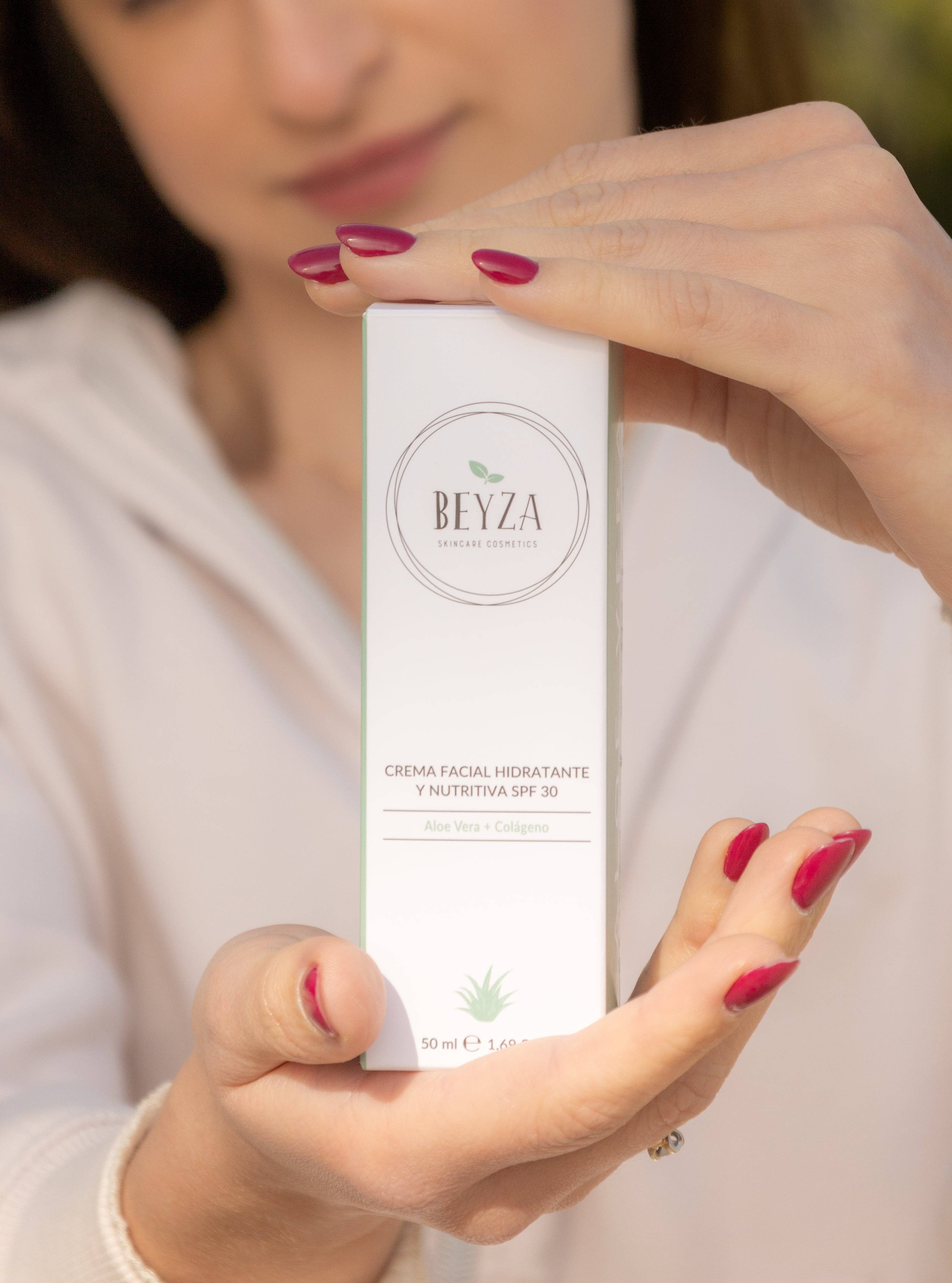 Beyza – Hidratante facial por atacado – Creme Facial com Aloe, Óleo de Abacate. FPS 30 - 50ml0