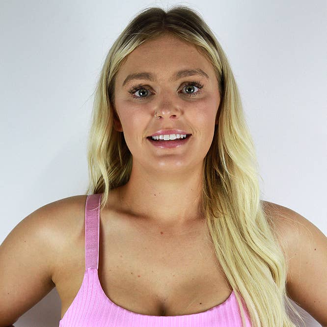 Bralette com tiras de cristal - Quartzo Rosa por atacado de Rarr Designs