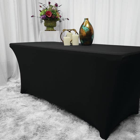 Rectangular Stretch Spandex Table Cover Wrinkle-Free for wholesale by Radyan Fabrics