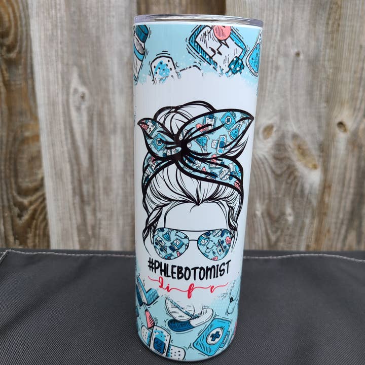 LB Personalized Design - Wholesale Insulated Mug/Tumbler - Phlebotomist Life Skinny Tumbler1