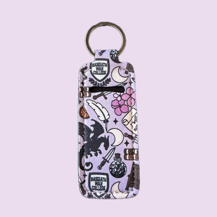 Bibbidi Bubbly Soaps - Wholesale Keychain - Women's - Dragon College Lip Balm Holder Bookish Keychain Romance0