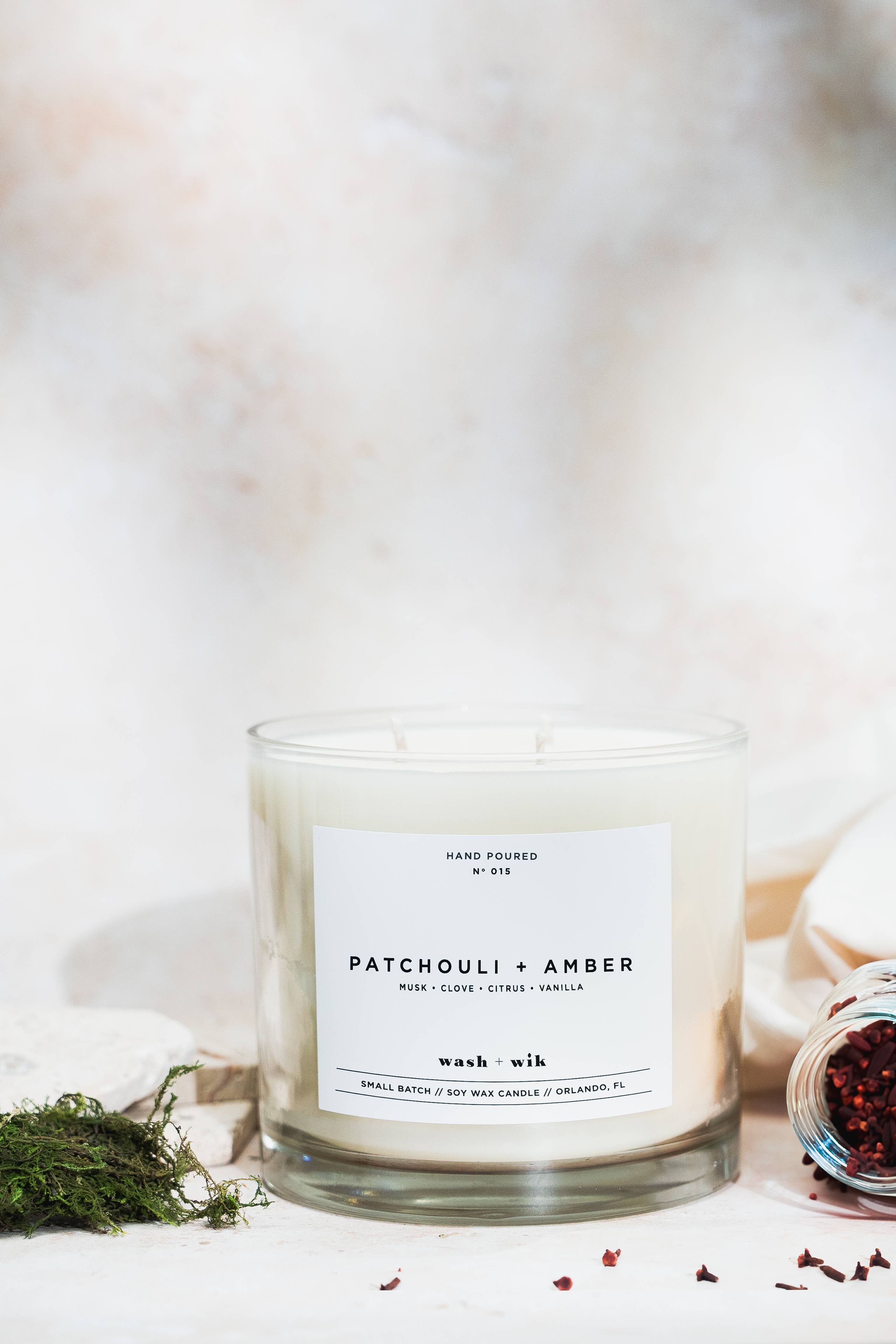 Wash and Wik - Wholesale Jar/Filled Candle - 3 Wick - 35oz Vessel - 2 Pound Soy Wax Candle by Wash + Wik20