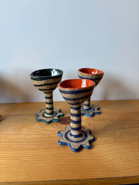 Splish Splash Studio - Wholesale Drinking Glass/Cup - Chalice - Stripe2