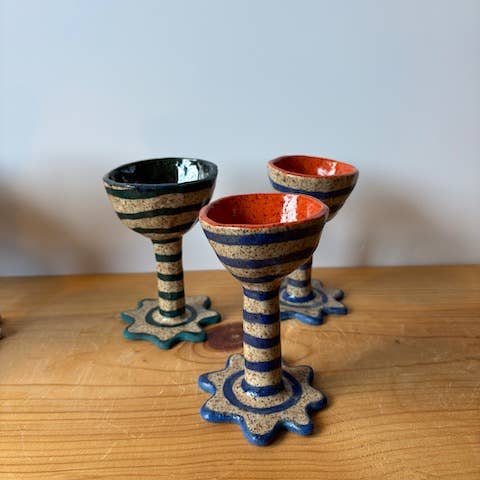 Splish Splash Studio - Wholesale Drinking Glass/Cup - Chalice - Stripe2