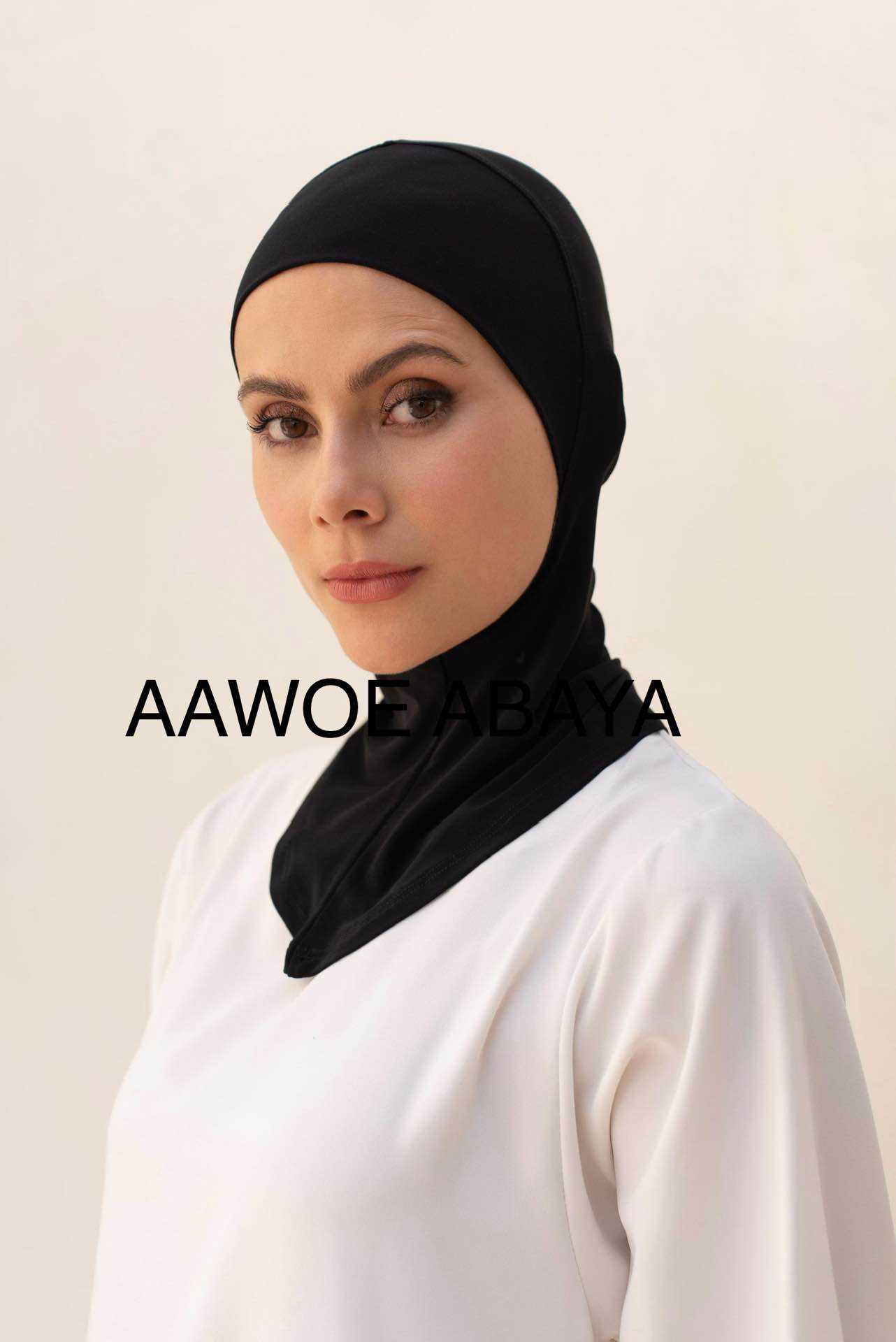 Aawoe Abaya – wholesale Hijab - Dam – Elegant hijabmössa med kaffekant - 228836