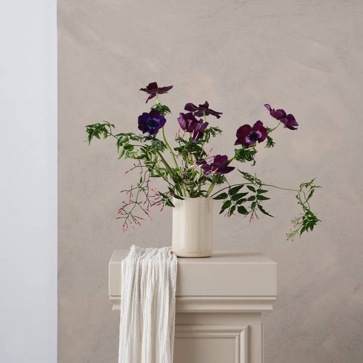 Botanique Workshop – wholesale Vase – Stoneware Cylinder Vase | Clear | 2 Sizes Available2