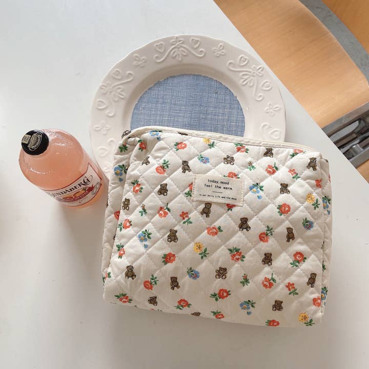 Funkyrel® Atzbranding Limited - Wholesale Makeup/Cosmetic Bag - Floral Storage Purse Cosmetic Bag