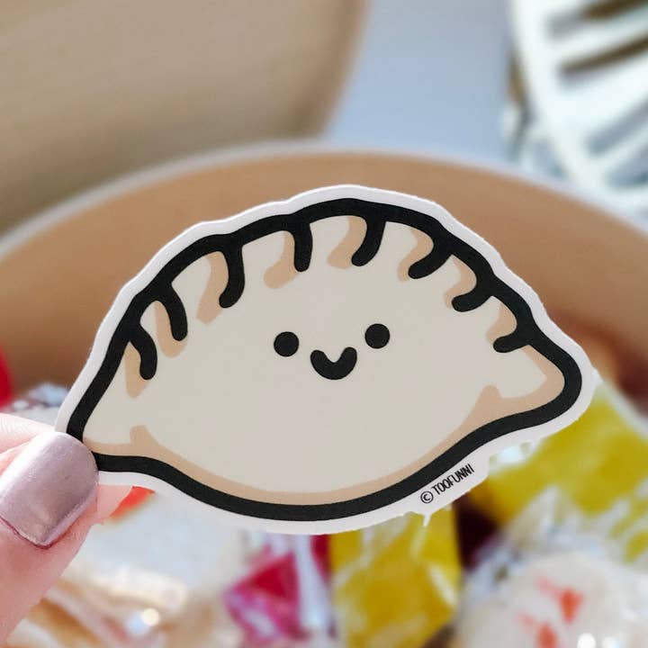 DUMPLING - Sticker vinyle pour la vente par Toofunni