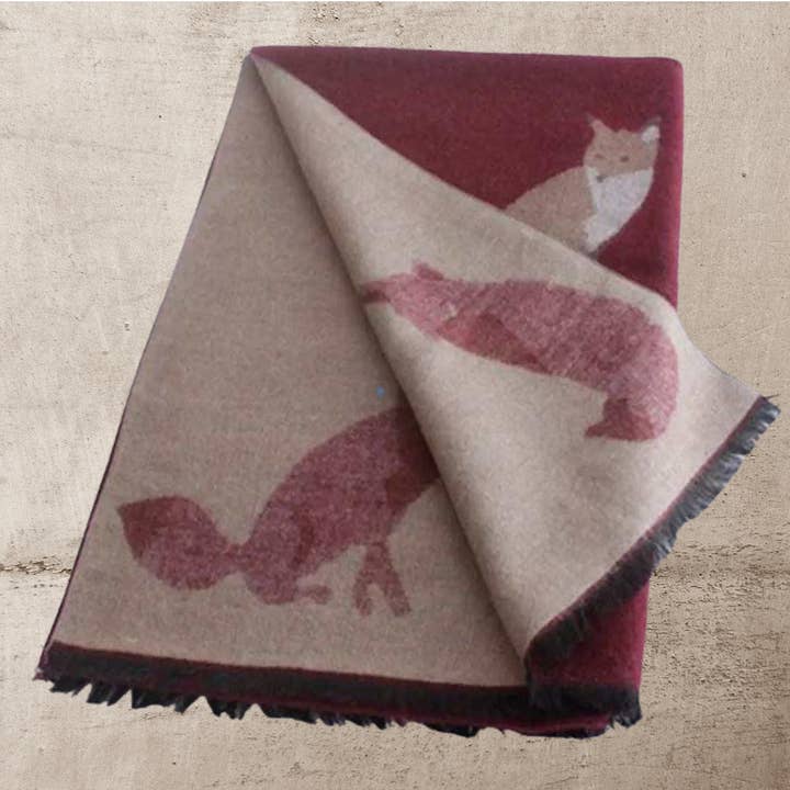 Westrian International - Wholesale Scarf - Women's - Tallyho Mr Fox Soft Winter Scarf Shawl7